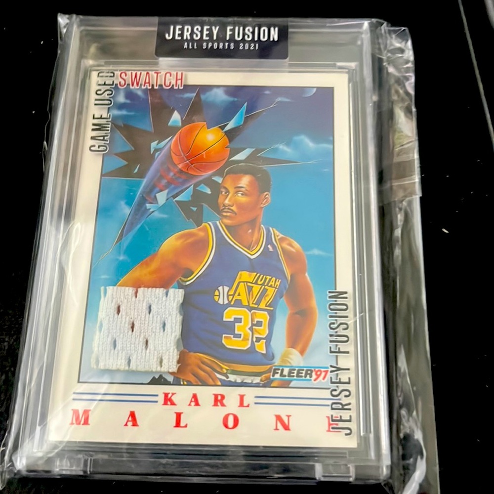 Sealed Karl Malone jersey fusion